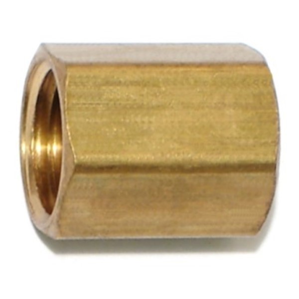 Midwest Fastener 5/16" x 5/16" Brass Union Fittings 6PK 76353